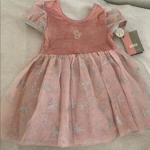 Charming Pink and Silver Kids Dress